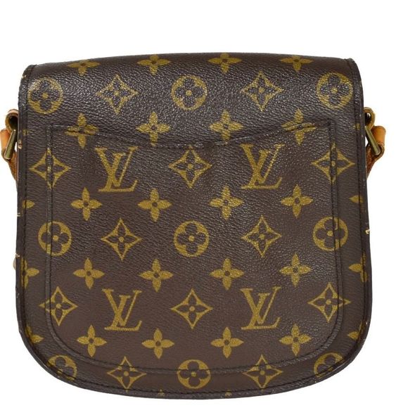 LOUIS VUITTON Saint Cloud MM Shoulder Bag Monogram Leather Brown Germany M51243 - Picture 4 of 13